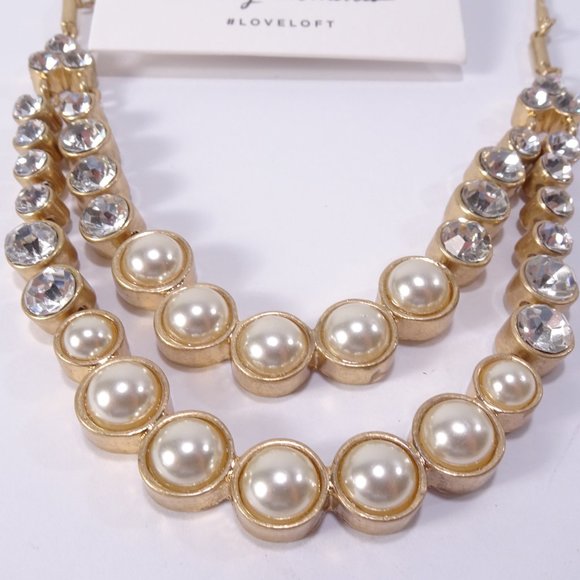 Ann Taylor LOFT Pearl and Opal Necklace Earrings Set NWT 39 24 - Picture 10 of 14